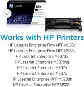 img 3 attached to 🖨️ Картридж с тонером HP 89А CF289A - Високопроизводительное черное чернило.