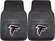 🏈 premium nfl atlanta falcons car mat: fanmats 8885 vinyl heavy duty, black, 18"x27 logo