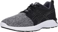 asics mens gel torrance black white men's shoes логотип