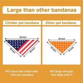 img 3 attached to 🐾 Chrider Dog Bandana: 6-Piece Birthday Gift Set with Adjustable Triangle Bib Scarves for Small, Medium, and Large Dogs and Cats - Washable Accessories for Pets