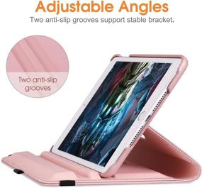 img 1 attached to 🌷 Fintie iPad Mini 5/4 Case - 360 Degree Rotating Stand Cover, Auto Sleep/Wake, Rose Gold