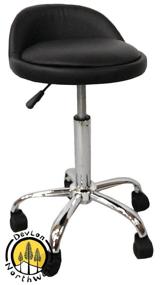 img 3 attached to 💺 Black Saddle Hydraulic Salon Stool with Back Rest from DevLon NorthWest: Ideal for Spa and Salon Use