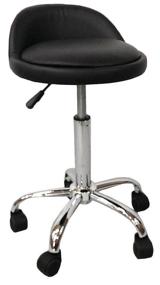 img 4 attached to 💺 Black Saddle Hydraulic Salon Stool with Back Rest from DevLon NorthWest: Ideal for Spa and Salon Use