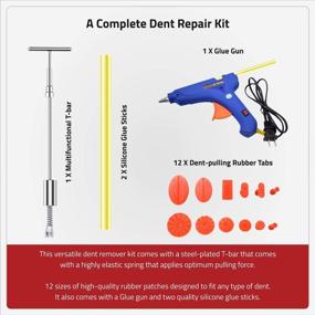img 1 attached to Набор инструментов для вытягивания вмятин Chefore: идеальное решение для бескрасочного ремонта вмятин на автомобиле - простой в использовании набор для удаления и ремонта вмятин