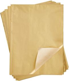 img 4 attached to 🎁 Golden Tissue Paper for Gift Bags, Wrapping, and Birthday Parties (60 Sheets, 20 x 26 in)