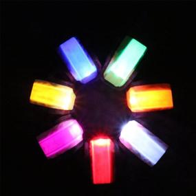 img 2 attached to 🌟 PROLOSO Pack of 7 LED Light Up Band Slap Bracelets – Night Safety Wristbands for Running, Riding, Walking, Concerts, Parties, Camping, and Outdoor Sports – Includes 8 Extra Button Batteries