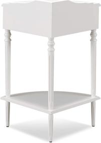 img 3 attached to Cottage White Leick Favorite Finds Corner Stand: A Stylish and Functional Addition to Any Room