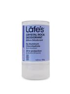 lafe's unscented natural deodorant for women & men - crystal mineral rock, vegan, cruelty free, gluten free, aluminum free, paraben free & baking soda free – 24-hour protection (4.25oz) - varying packaging logo