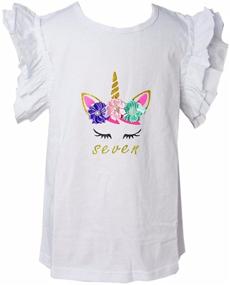 img 1 attached to 🎂 Kirei Sui Girls 1st Birthday Girls' Tops, Tees & Blouses for Better SEO