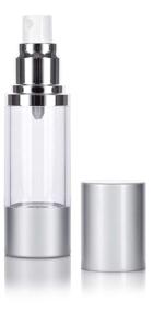 img 2 attached to Airless Spray Bottle Silver Matte