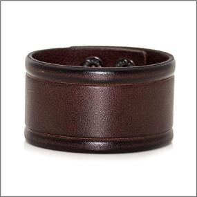 img 3 attached to 🌟 Heavstjer Buckle Bracelet: Trendy Leather Wristband for Girls' Jewelry Collection