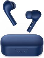 🎧 premium blue true wireless earbuds: noise cancelling, fast charge, ipx6 waterproof, 30h playtime - iphone & android compatible logo