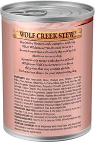 img 3 attached to Blue Buffalo Wilderness Wolf Creek Stew: High Protein, Natural Wet Dog Food - Pack of 12 (12.5 oz cans)