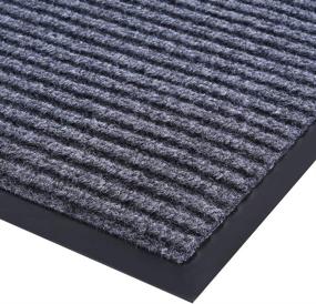 img 3 attached to 🚪 LOCONHA Door Mat - 2 Pack Indoor/Outdoor Waterproof Anti-Slip Rubber Doormat (29.5”x17”) - Grey