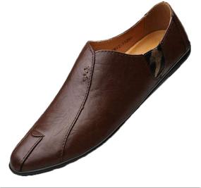 img 2 attached to Otamise Genuine Leather Redbrown Driving