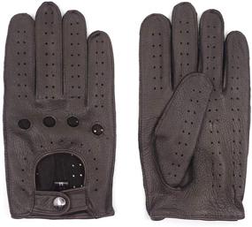 img 2 attached to 🧤 Harssidanzar Unlined Goatskin Leather Driving Gloves & Mittens - Men's Accessories