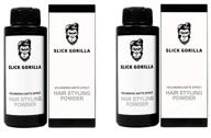 🐵 гель для укладки волос slick gorilla с текстурирующим эффектом: две упаковки для объемного матового эффекта (2 x 0,70 унции / 20 г) логотип