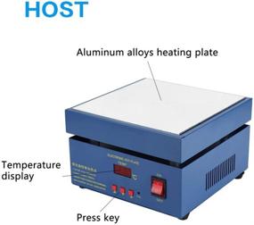 img 3 attached to 🔥 Akozon 200X200mm Микрокомпьютерный предварительный разогреватель для эффективного нагрева