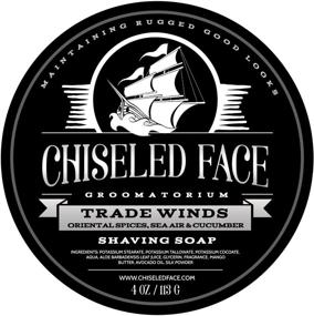 img 1 attached to Chiseled Face Groomatorium's Trade Winds: Premium Handcrafted Shaving Soap for a Luxurious Shave