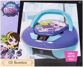 img 1 attached to 🐾 Sakar CR1-01081 Littlest Pet Shop CD Boombox: Your Ideal Musical Companion for Little Pet Lovers