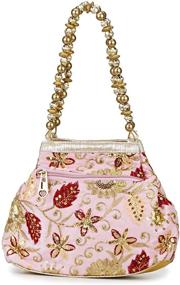 img 3 attached to Stunning Bangle Potli Wristlet: 👛 Exquisite Brocade Beads Women's Handbags & Wallets