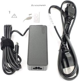 img 1 attached to Lenovo Original 45W USB Type C AC Power Adapter - ThinkPad Yoga Miix, X280, T480, T480s, T580, E480, MIIX5 Pro, X1 Carbon 2017 2018, X1 Tablet Charger