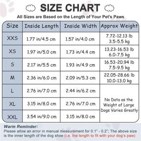 img 3 attached to Protective and Adjustable PETLOFT Dog Boots for Small, Medium, and Large Dogs - Slip Resistant, Waterproof, and Easy to Wear with Fastener Strap - Keep Your Pet's Paws Safe!