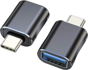 img 4 attached to 🔌 Адаптер Type-C к USB (распродажа), адаптер USB C к USB 3.0, алюминиевый адаптер Type C, поддержка передачи данных 5G, совместимость с MacBook Air MacBook Pro 2020, iMac iPad Pro 2021.