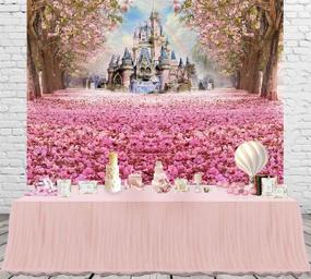 img 2 attached to 🌸 Captivating Spring-themed Photography Backdrop with Enchanting Pink Woods and Floral Props - Perfect for Princess Girls' Photo Booth or Studio Shoots (6.5x5ft, W-314)