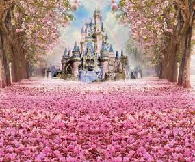 img 3 attached to 🌸 Captivating Spring-themed Photography Backdrop with Enchanting Pink Woods and Floral Props - Perfect for Princess Girls' Photo Booth or Studio Shoots (6.5x5ft, W-314)