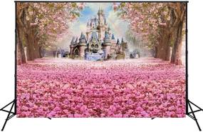 img 4 attached to 🌸 Captivating Spring-themed Photography Backdrop with Enchanting Pink Woods and Floral Props - Perfect for Princess Girls' Photo Booth or Studio Shoots (6.5x5ft, W-314)