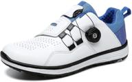 cyggolf waterproof spikeless anti skid white red logo