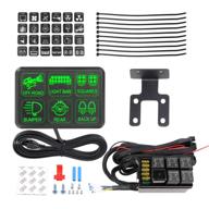 enhanced control box: akd part 6 gang switch panel - universal electronic relay system for suv, atv, utv, truck, marine logo