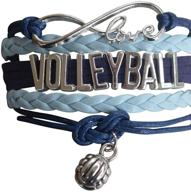 🏐 infinity collection volleyball bracelet - girls volleyball jewelry (5 colors) | best volleyball gifts for players logo