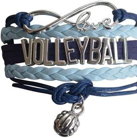 img 2 attached to 🏐 Infinity Collection Volleyball Bracelet - Girls Volleyball Jewelry (5 Colors) | Best Volleyball Gifts for Players