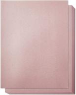 🎨 mauve pink metallic craft paper for scrapbooking - 8.5 x 11 inches, 96 sheets logo