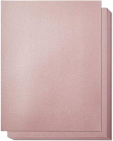 img 4 attached to 🎨 Mauve Pink Metallic Craft Paper for Scrapbooking - 8.5 x 11 Inches, 96 Sheets