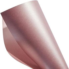 img 2 attached to 🎨 Mauve Pink Metallic Craft Paper for Scrapbooking - 8.5 x 11 Inches, 96 Sheets