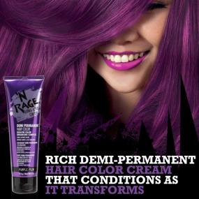 img 3 attached to 🦄 N Rage Semi-Permanent Hair Color, Purple Plum