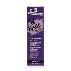 img 4 attached to 🦄 N Rage Semi-Permanent Hair Color, Purple Plum