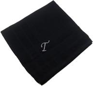 🧣 owm handkerchief: personalized initial monogram men's accessories for sophisticated handkerchiefs logo