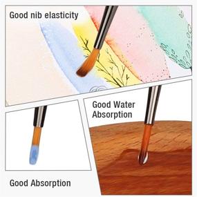 img 1 attached to Набор кистей для деталей AUTOXEL - 15 размеров для масла, акварели, гуаши, росписи лица, рукоделия, моделей, ногтей - небольшой микровинтажный набор художественных щеточек для акриловой живописи.