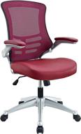 🪑 burgundy modway attainment office chair: enhanced comfort and style for productive workspaces logo