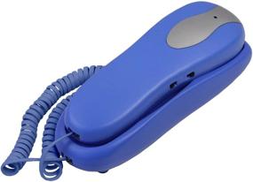 img 3 attached to 📱 Stylish Slimline Blue Colored Phone - Ideal for Wall or Desk Use with Enhanced Memory