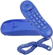 📱 stylish slimline blue colored phone - ideal for wall or desk use with enhanced memory logo