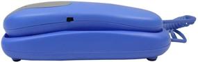 img 2 attached to 📱 Stylish Slimline Blue Colored Phone - Ideal for Wall or Desk Use with Enhanced Memory