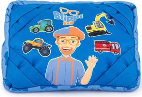 img 4 attached to Jay Franco Blippi Trucks: Маленькая подушка для планшета - мягкая опора для отдыха (официальный продукт Blippi)