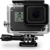 📷 raxpy gopro hero 5, 6, and 7 black protective housing: durable shell case accessory with quick pull movable socket logo