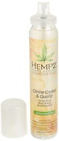 img 2 attached to 🍊 Hempz Fresh Fusions Citrine Crystal & Quartz Hydrating Mist - Natural All Over Spray with Hemp Seed Oil & Citrus - Calming Body Spray for Women - 5.07 oz.