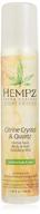 🍊 hempz fresh fusions citrine crystal & quartz hydrating mist - natural all over spray with hemp seed oil & citrus - calming body spray for women - 5.07 oz. logo